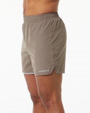 Alphalete Core Stride 5” Korte Broek Heren Beige | 36SQRXBUP