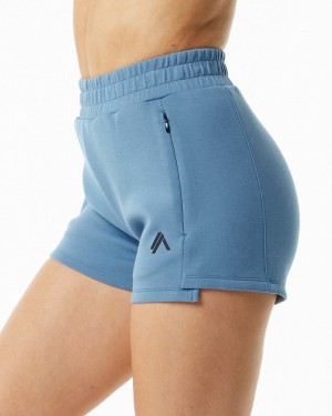 Alphalete ELMTS Atletische 3.5" Korte Broek Dames Blauw | 67CPSTUHA