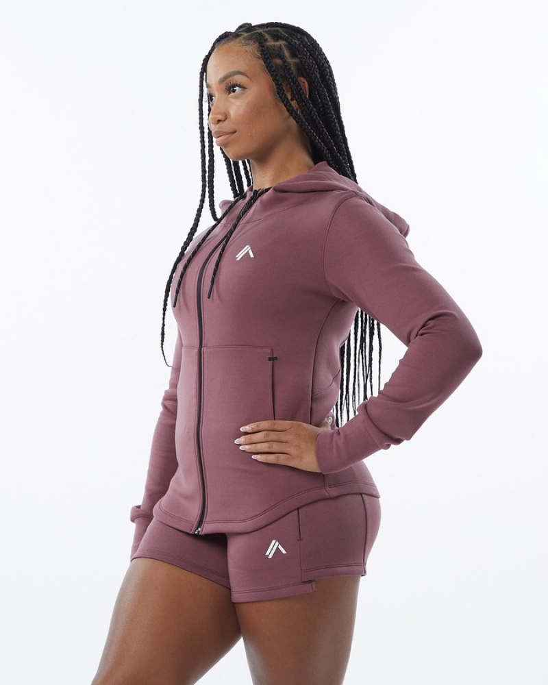 Alphalete ELMTS Atletische Jassen Dames Paars | 19FJSZPBE