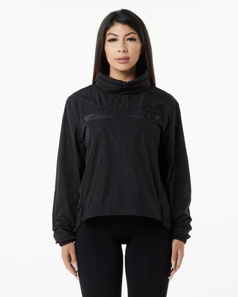 Alphalete Endure Pullover Sweatshirt Dames Zwart | 09ZWKPIXG