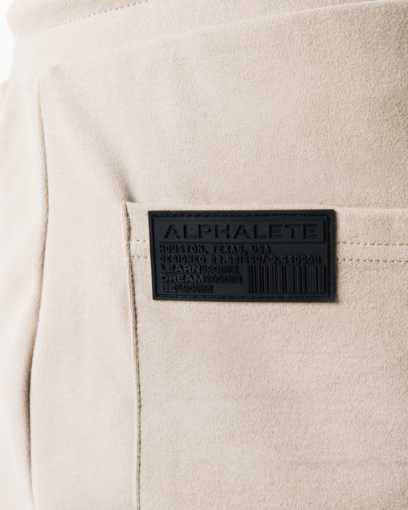 Alphalete Identity 6” Korte Broek Heren Beige | 28OBTFVNU