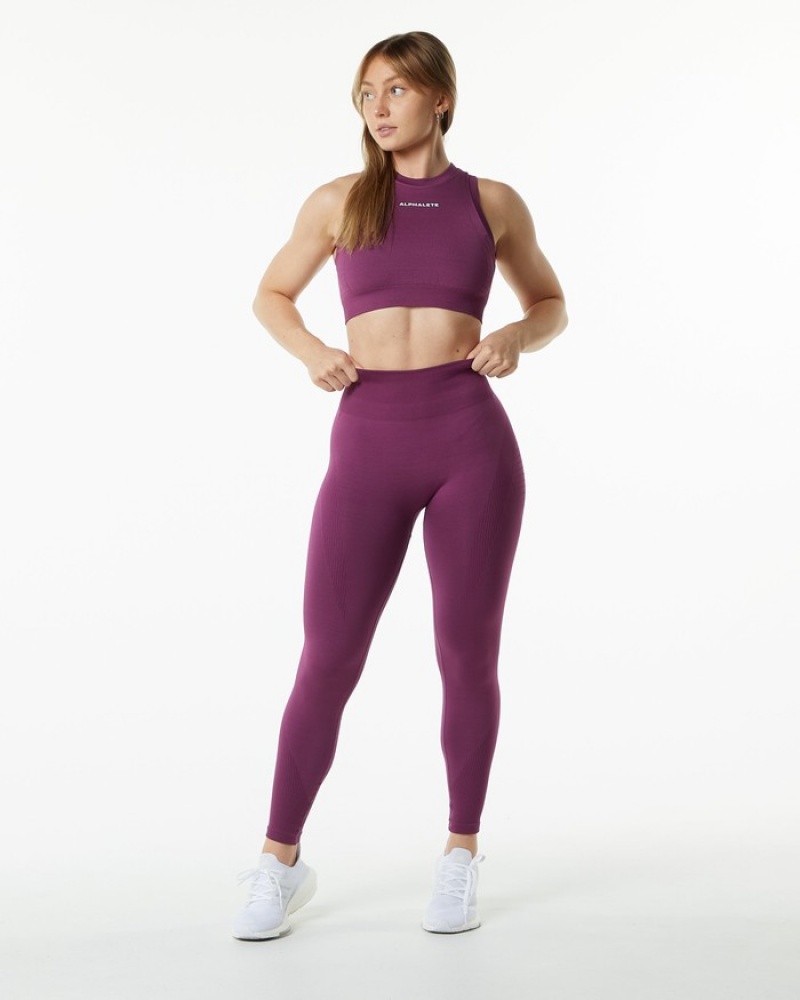 Alphalete Ozone Leggings Dames Paars | 95GMQFSXL